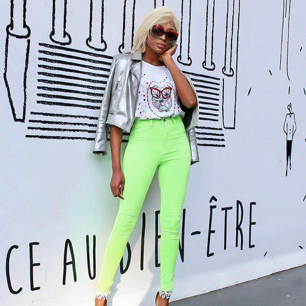 Blugi casual de dama in trei culori cu talie inalta