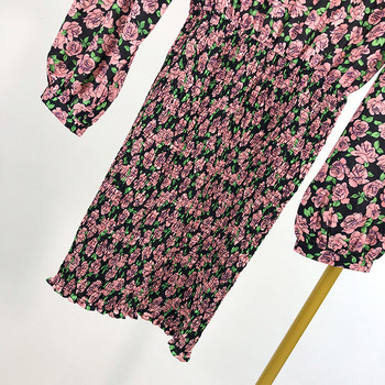 Női ruha hosszú ujjal és elasztikus anyaggal