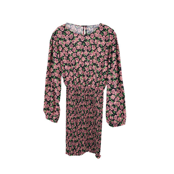 Női ruha hosszú ujjal és elasztikus anyaggal