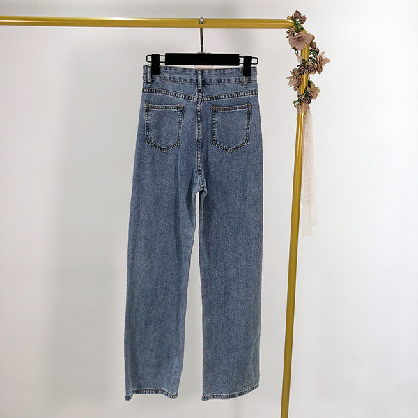 Női farmer széles modell kék színben