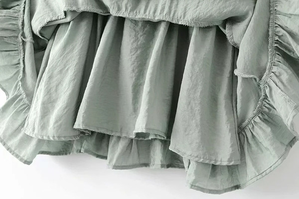 Zöld színű, hosszú ujjú női ruha