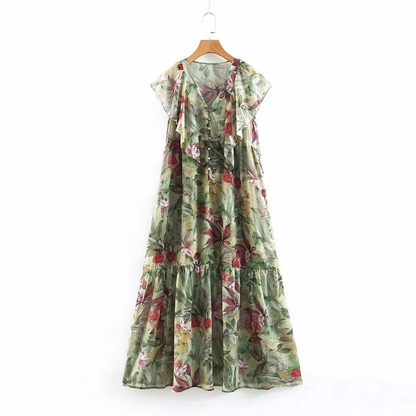 Színes női ruha - hosszú modell