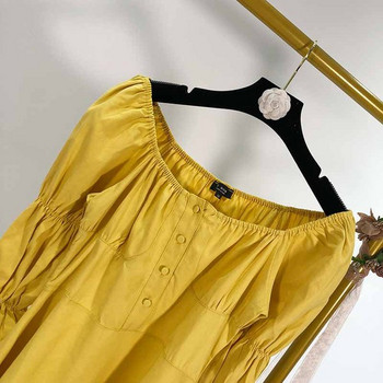 Rochie de dama cu umerii goi si maneci 3/4