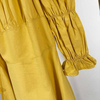 Rochie de dama cu umerii goi si maneci 3/4