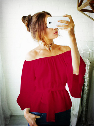 Lezser női blúz, hosszú ujjal és megkötővel több színben