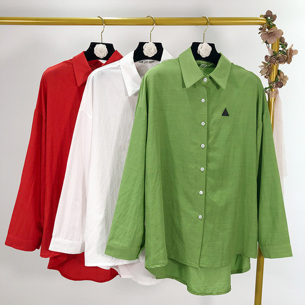 Női ing klasszikus gallérral, három színben