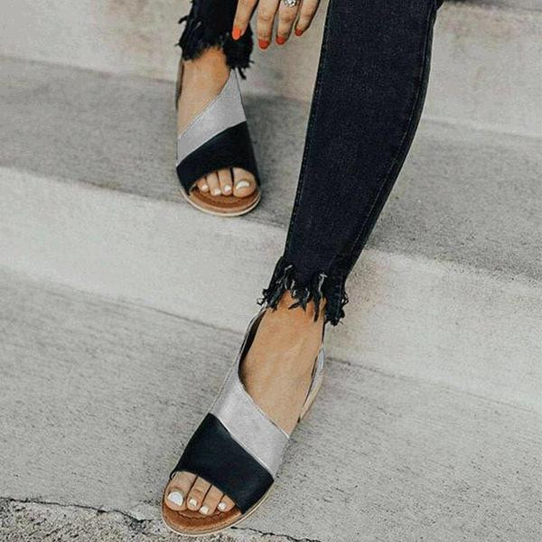 Lapos talpú, modern női szandál több színben