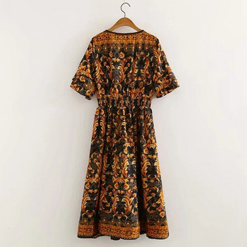 Rochie de dama cu maneca scurta si model dreapta - lung