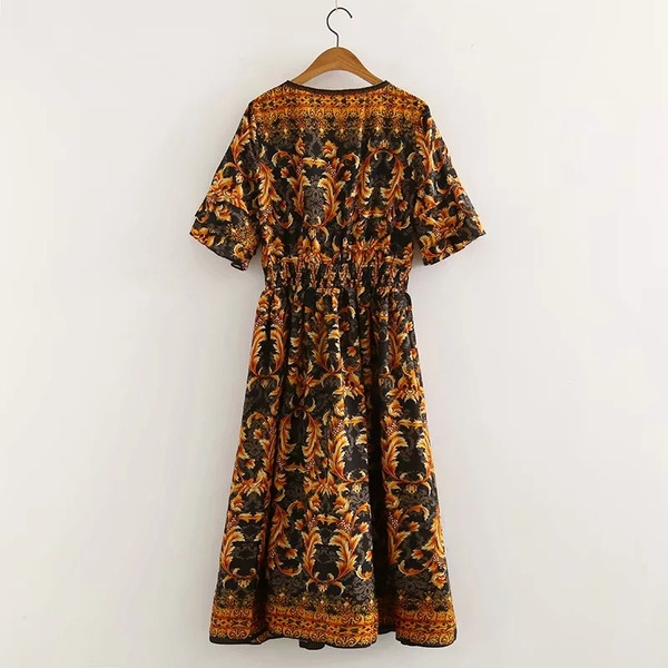 Rochie de dama cu maneca scurta si model dreapta - lung