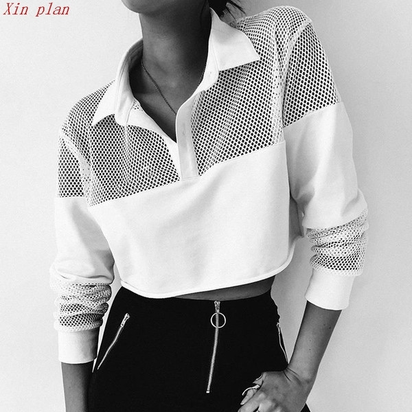 Női topikus blúz fehér színben, hosszú ujjal