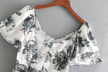 Rochie de dama cu maneca scurta si aplicatie