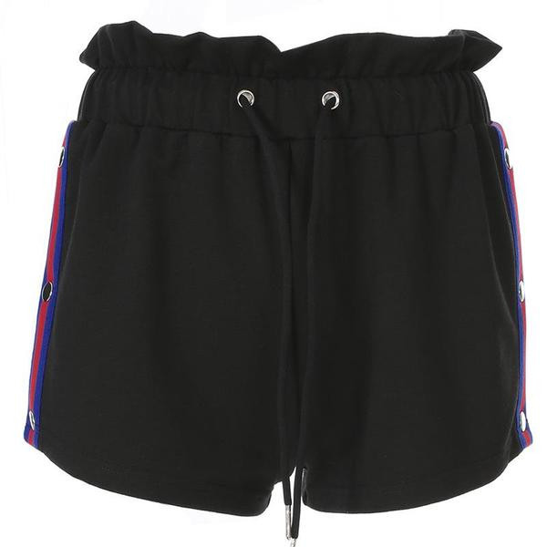 Modern női rövidnadrág elasztikus derékkal