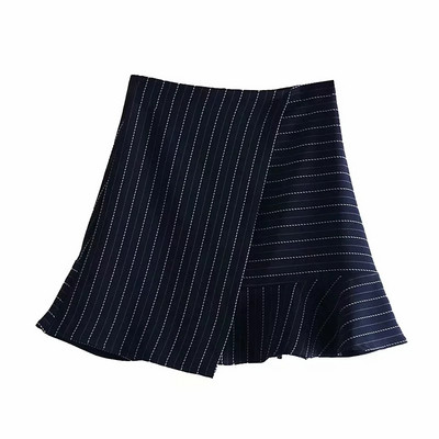 Fusta dama stilata in dungi - model croiat