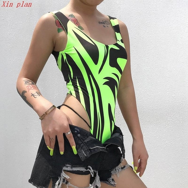 Body de dama modern de culoare verde