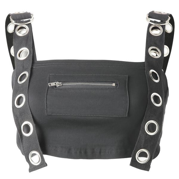 Női modern mellszobor fekete színben