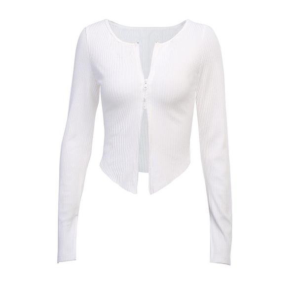 Modern női mellény két színben, cipzárral