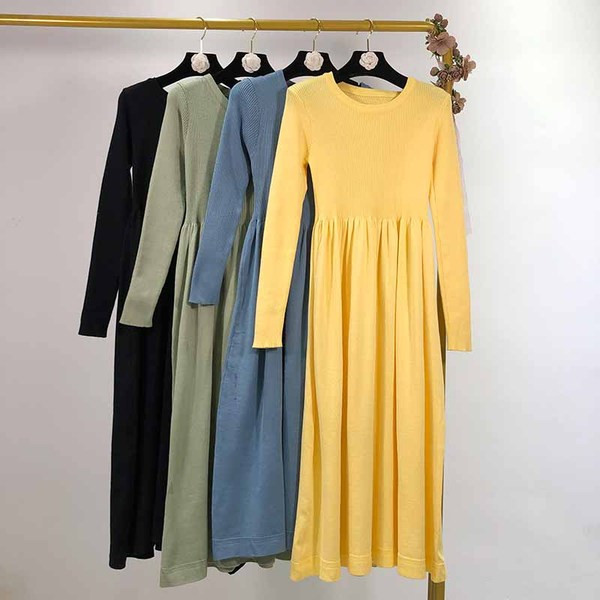 Rochie dama tricotata - model croiala