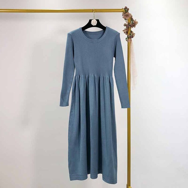 Rochie dama tricotata - model croiala