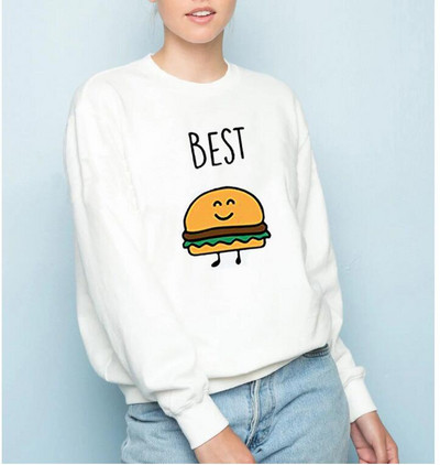 Bluză casual de damă cu mâneci lungi și aplicație în patru culori