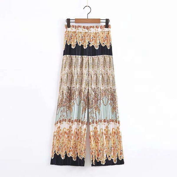 Pantaloni moderni de dama cu talie elastica