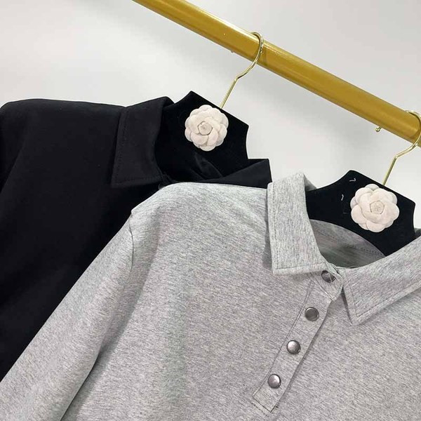 Bluza scurta de dama cu cravate - neagra si gri