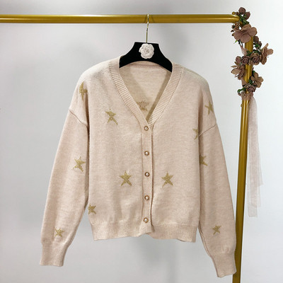 Cardigan dama cu aplicatie - stea