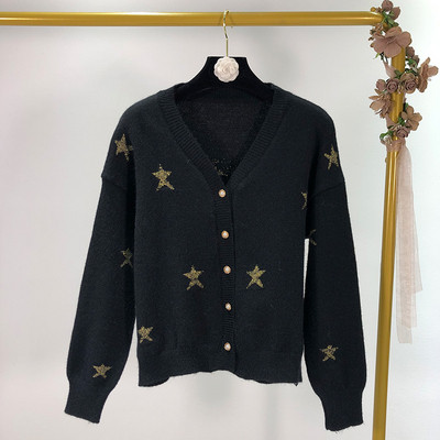 Cardigan dama cu aplicatie - stea