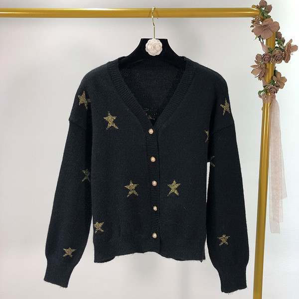 Cardigan dama cu aplicatie - stea