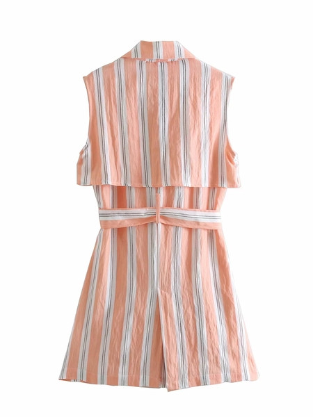 HIT Rochie modernă de damă în dungi cu decolteu în V în două culori