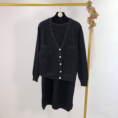 Női ruha és mellény szett - két színben