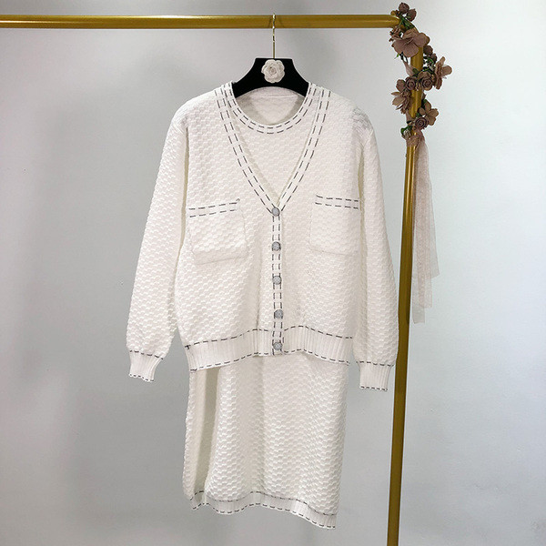 Női ruha és mellény szett - két színben