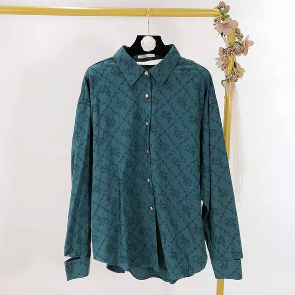 Női ing hosszú ujjal és klasszikus gallérral - két színben