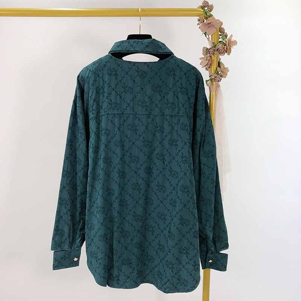 Női ing hosszú ujjal és klasszikus gallérral - két színben