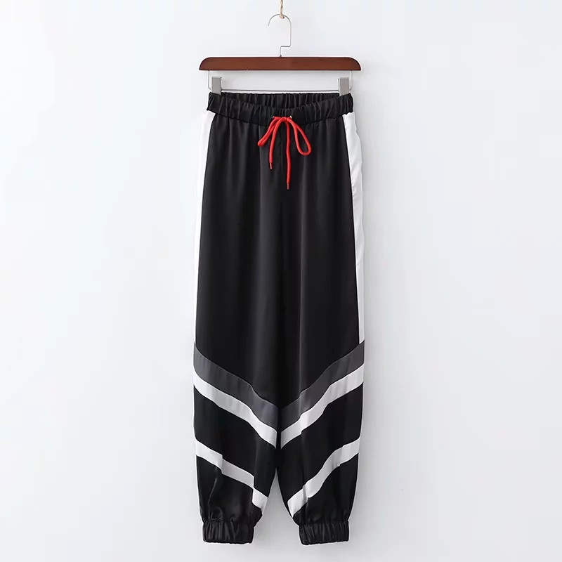 Pantaloni dama sport si casual cu talie elastica