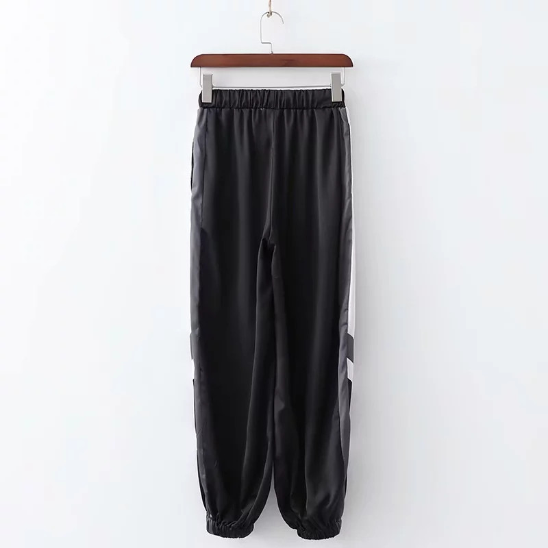 Pantaloni dama sport si casual cu talie elastica