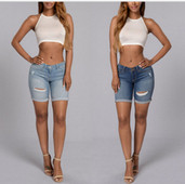 Női alkalmi, magas derekú rövidnadrág