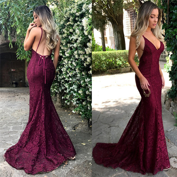 Rochie eleganta de dama model NOU cu bretele subtiri de culoare visiniu