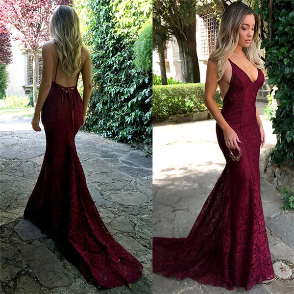 Rochie eleganta de dama model NOU cu bretele subtiri de culoare visiniu