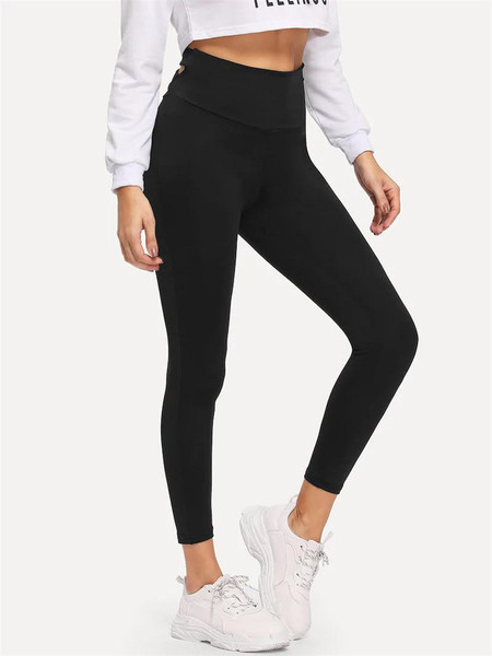 Női sport leggings magas derékkal, négy színben