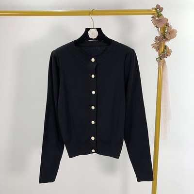 Cardigan dama din tricotat subtire cu nasturi - trei culori