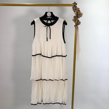 Rochie de dama din tricotat subtire de culoare alba