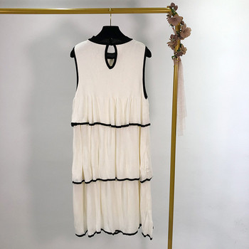 Rochie de dama din tricotat subtire de culoare alba