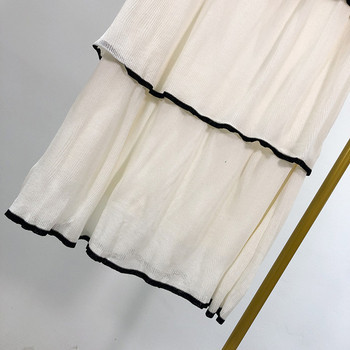 Rochie de dama din tricotat subtire de culoare alba