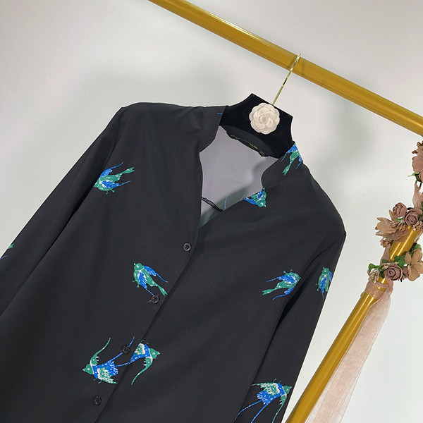 Fekete színű, mintás női ing