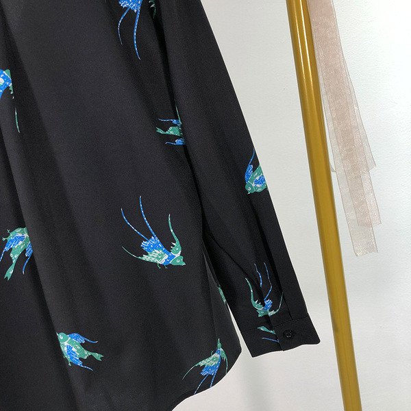 Fekete színű, mintás női ing