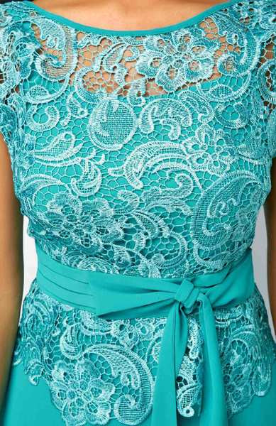 Rochie eleganta de dama cu dantela si maneci scurte in trei culori