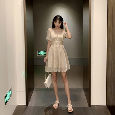 Rochie casual dama - model croiat cu maneca scurta