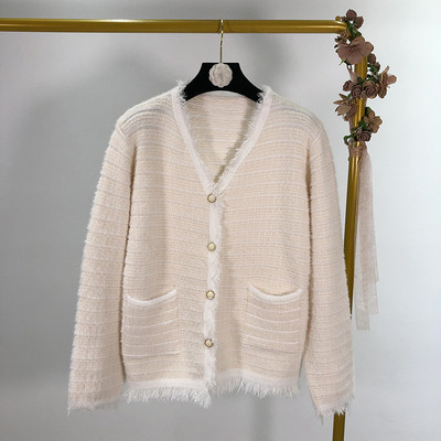 Női rövid kardigán rojtokkal, három színben