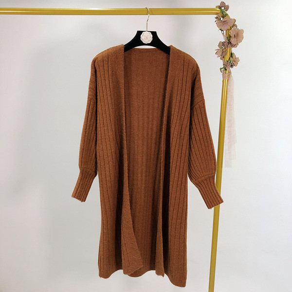 Vestă lungă fără închidere în patru culori