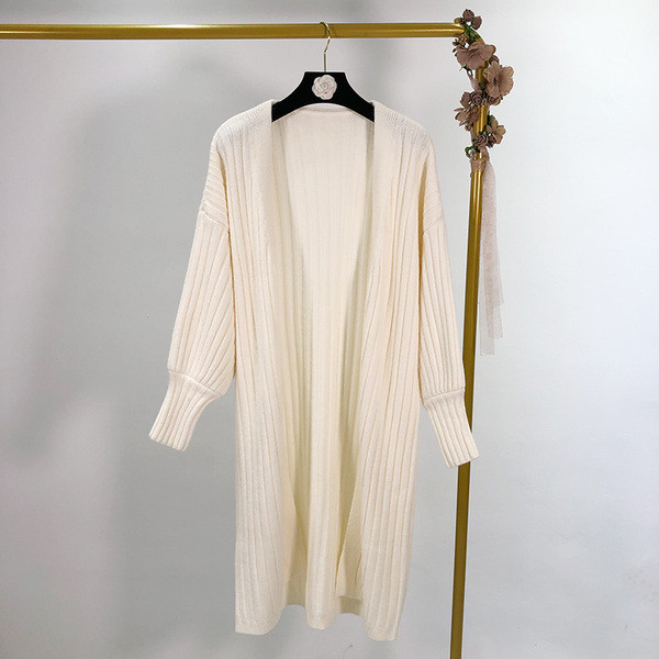 Vestă lungă fără închidere în patru culori